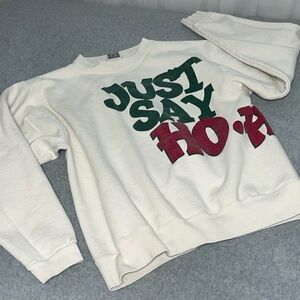 Maze 1995 Ho Ho Ho Sweatshirt Large Vintage Christmas Athletic Athleasure